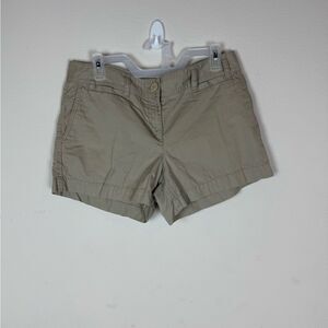 LOFT Ann Taylor Women's Khaki Cotton Shorts‎ Size 8 Casual